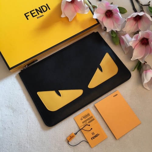 Fendi AAA Man Wallets #855742 $64.00 USD, Wholesale Replica Fendi AAA Man Wallets