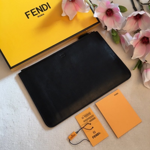 Replica Fendi AAA Man Wallets #855742 $64.00 USD for Wholesale