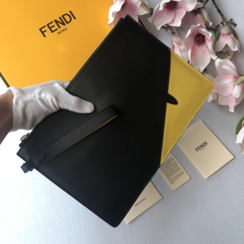 Replica Fendi AAA Man Wallets #855745 $72.00 USD for Wholesale