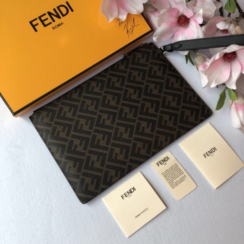 Replica Fendi AAA Man Wallets #855748 $72.00 USD for Wholesale