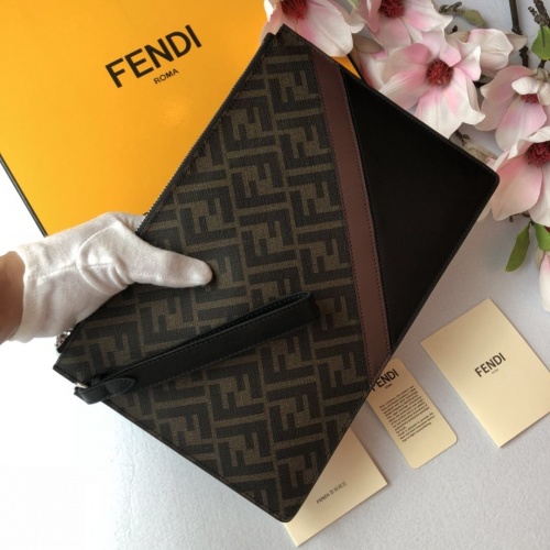 Replica Fendi AAA Man Wallets #855748 $72.00 USD for Wholesale