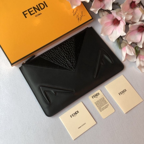 Fendi AAA Man Wallets #855749 $85.00 USD, Wholesale Replica Fendi AAA Man Wallets