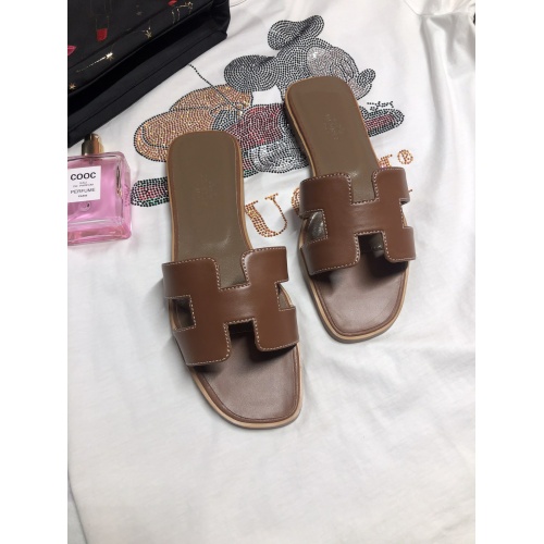 Hermes Slippers For Women #857785 $52.00 USD, Wholesale Replica Hermes Slippers