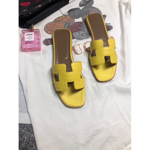 Hermes Slippers For Women #857789 $52.00 USD, Wholesale Replica Hermes Slippers