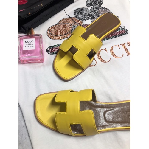 Replica Hermes Slippers For Women #857789 $52.00 USD for Wholesale