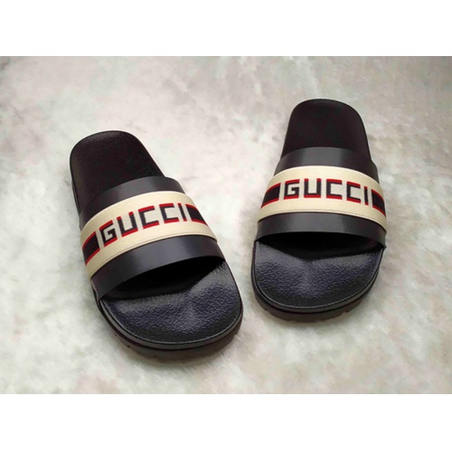 Gucci Slippers For Men #861235 $40.00 USD, Wholesale Replica Gucci Slippers