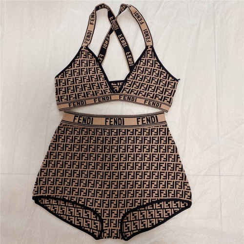 Fendi Bathing Suits Sleeveless For Women #863242 $45.00 USD, Wholesale Replica Fendi Bathing Suits