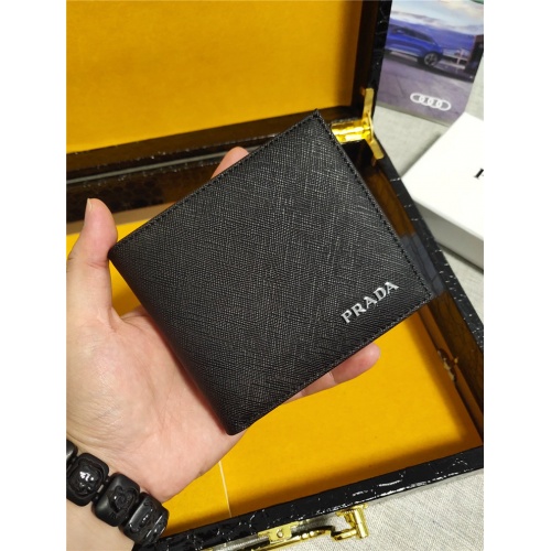 Prada AAA Man Wallets #863277 $39.00 USD, Wholesale Replica Prada AAA Man Wallets