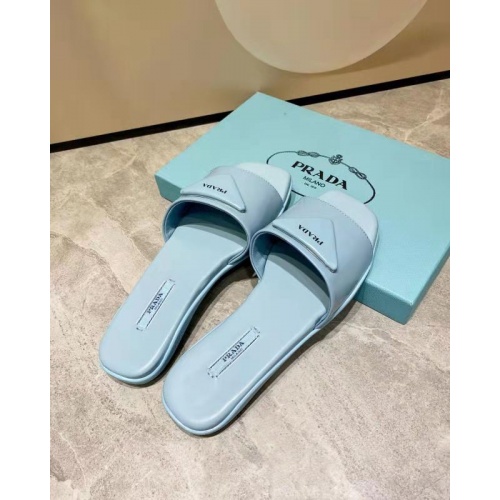 Replica Prada Slippers For Women #864025 $81.00 USD for Wholesale