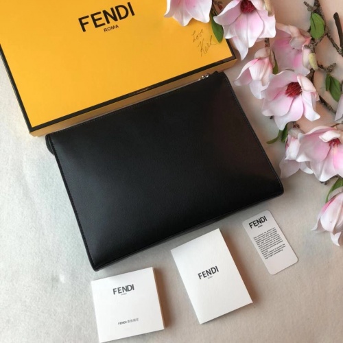 Replica Fendi AAA Man Wallets #864046 $98.00 USD for Wholesale