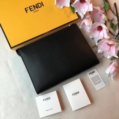 Replica Fendi AAA Man Wallets #864047 $98.00 USD for Wholesale