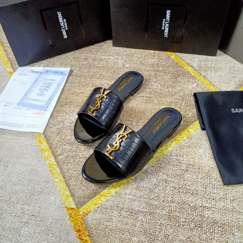 Replica Yves Saint Laurent YSL Slippers For Women #865657 $50.00 USD for Wholesale