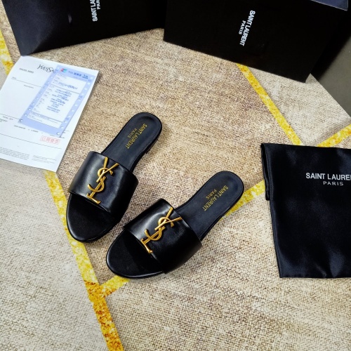 Replica Yves Saint Laurent YSL Slippers For Women #865659 $50.00 USD for Wholesale