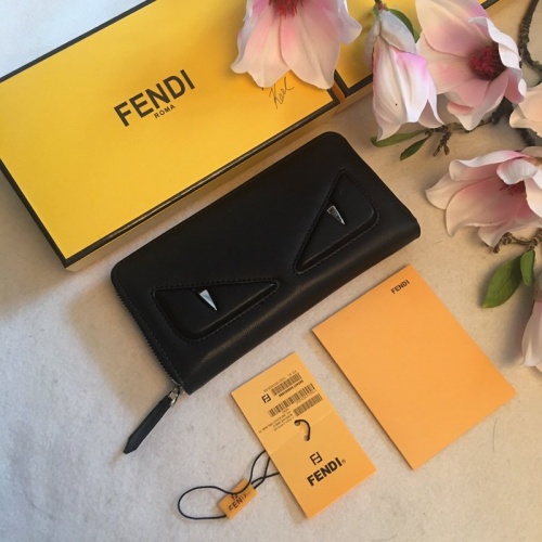 Fendi AAA Man Wallets #866510 $64.00 USD, Wholesale Replica Fendi AAA Man Wallets