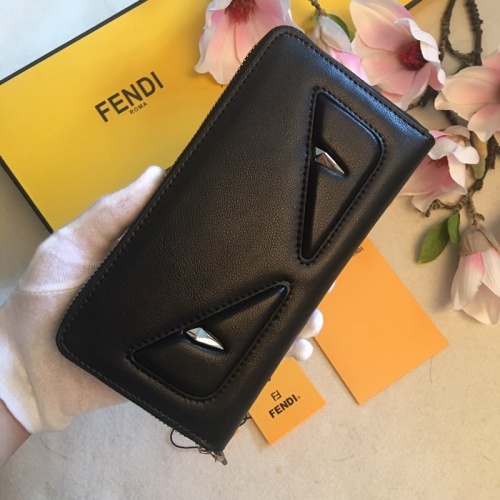 Replica Fendi AAA Man Wallets #866510 $64.00 USD for Wholesale