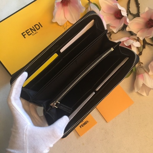 Replica Fendi AAA Man Wallets #866510 $64.00 USD for Wholesale