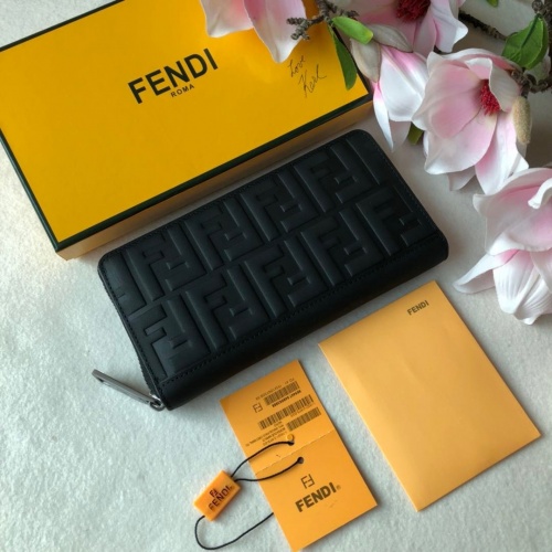 Fendi AAA Man Wallets #866511 $64.00 USD, Wholesale Replica Fendi AAA Man Wallets