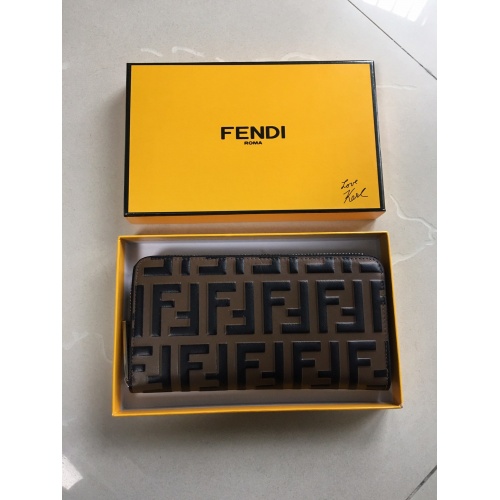 Fendi AAA Man Wallets #866513 $60.00 USD, Wholesale Replica Fendi AAA Man Wallets