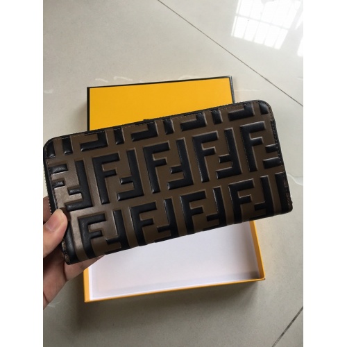 Replica Fendi AAA Man Wallets #866513 $60.00 USD for Wholesale