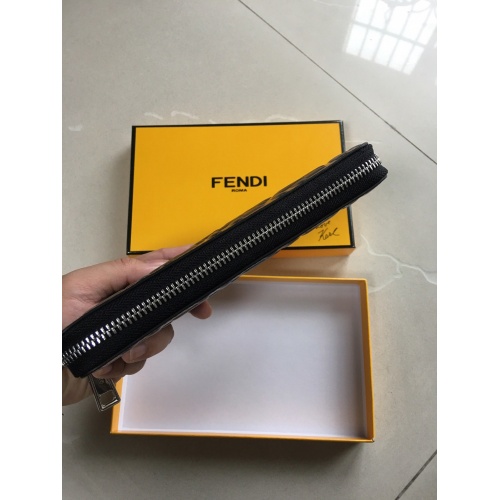 Replica Fendi AAA Man Wallets #866513 $60.00 USD for Wholesale