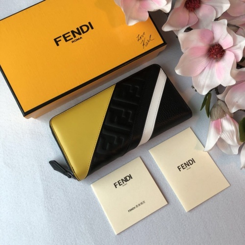 Fendi AAA Man Wallets #866516 $64.00 USD, Wholesale Replica Fendi AAA Man Wallets