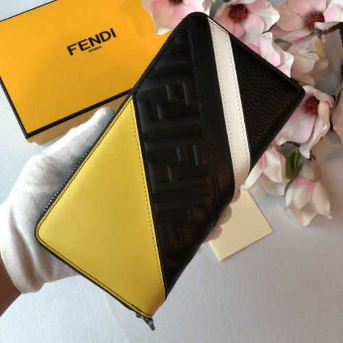 Replica Fendi AAA Man Wallets #866516 $64.00 USD for Wholesale