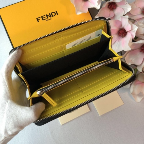 Replica Fendi AAA Man Wallets #866516 $64.00 USD for Wholesale