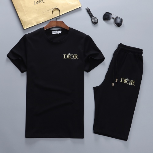 Christian Dior Tracksuits Short Sleeved For Men #870472 $48.00 USD, Wholesale Replica Christian Dior Tracksuits