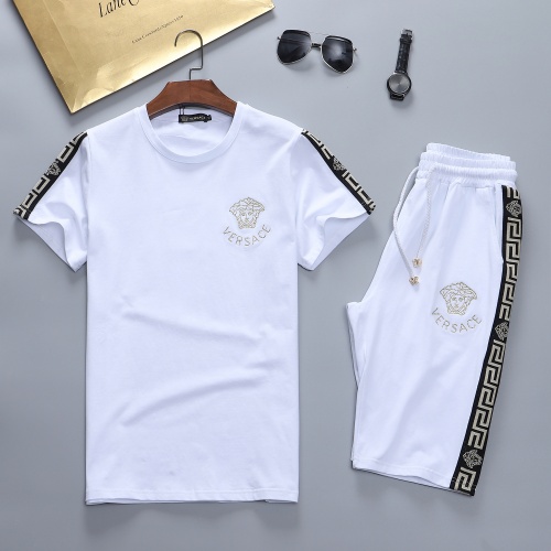 Versace Tracksuits Short Sleeved For Men #870477 $48.00 USD, Wholesale Replica Versace Tracksuits