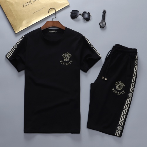 Versace Tracksuits Short Sleeved For Men #870478 $48.00 USD, Wholesale Replica Versace Tracksuits