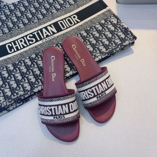 Christian Dior Slippers For Women #873071 $48.00 USD, Wholesale Replica Christian Dior Slippers