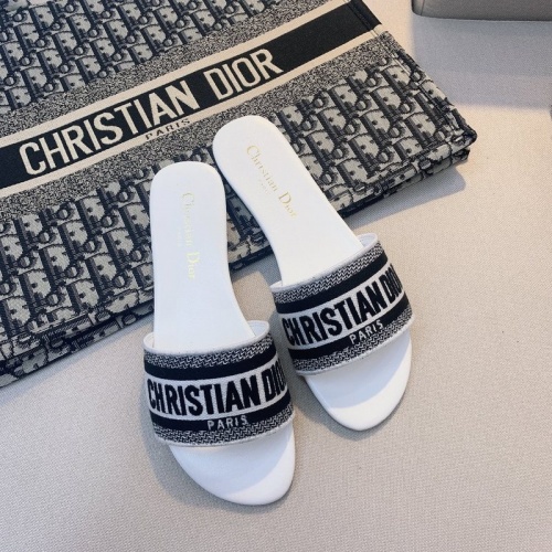 Christian Dior Slippers For Women #873077 $48.00 USD, Wholesale Replica Christian Dior Slippers