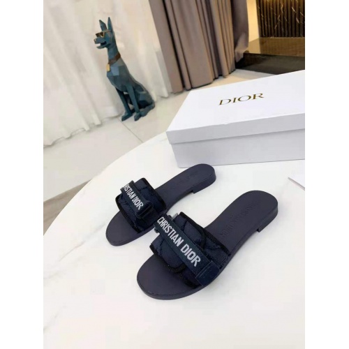 Christian Dior Slippers For Women #878232 $64.00 USD, Wholesale Replica Christian Dior Slippers