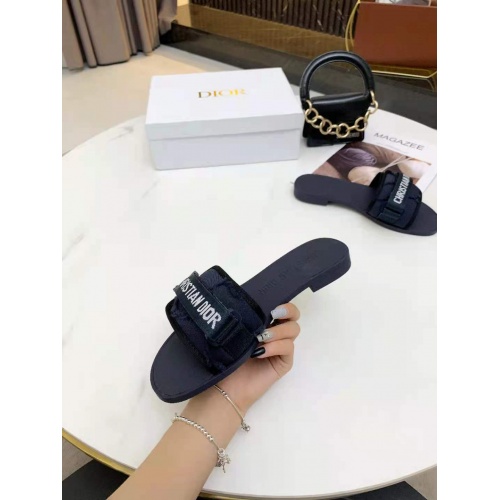 Replica Christian Dior Slippers For Women #878232 $64.00 USD for Wholesale