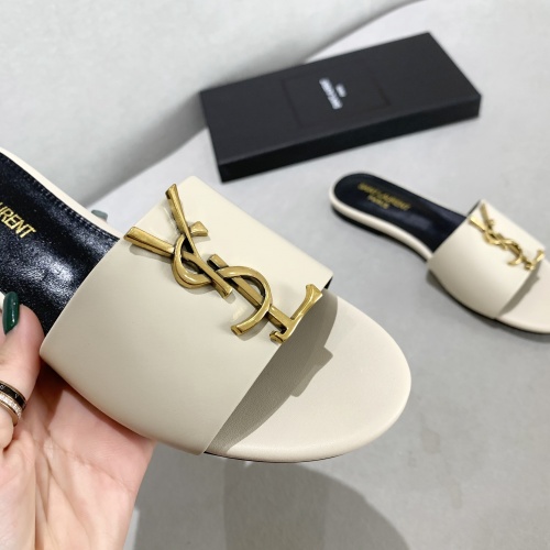 Replica Yves Saint Laurent YSL Slippers For Women #878417 $80.00 USD for Wholesale