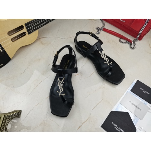 Replica Yves Saint Laurent YSL Sandal For Women #879552 $92.00 USD for Wholesale