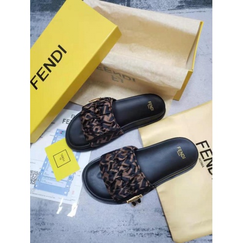 Fendi Slippers For Women #886322 $72.00 USD, Wholesale Replica Fendi Slippers