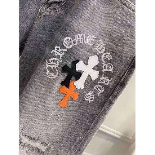 Replica Chrome Hearts Jeans For Men #886956 $50.00 USD for Wholesale