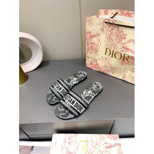 Christian Dior Slippers For Women #888602 $50.00 USD, Wholesale Replica Christian Dior Slippers