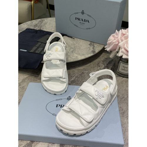 Replica Prada Sandal For Women #889735 $102.00 USD for Wholesale