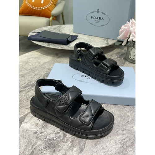 Replica Prada Sandal For Women #889736 $102.00 USD for Wholesale