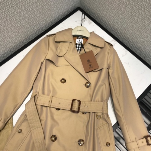 Replica Burberry Trench Coat Long Sleeved For Women #892725 $162.00 USD for Wholesale