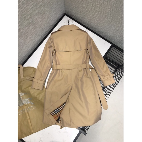 Replica Burberry Trench Coat Long Sleeved For Women #892725 $162.00 USD for Wholesale