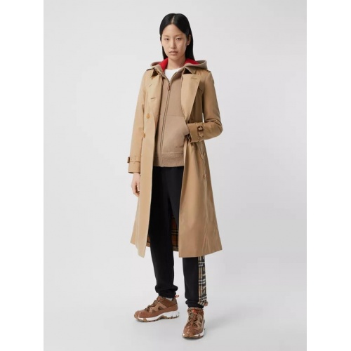 Replica Burberry Trench Coat Long Sleeved For Women #892729 $162.00 USD for Wholesale