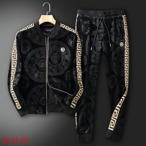 Versace Tracksuits Long Sleeved For Men #906305 $98.00 USD, Wholesale Replica Versace Tracksuits