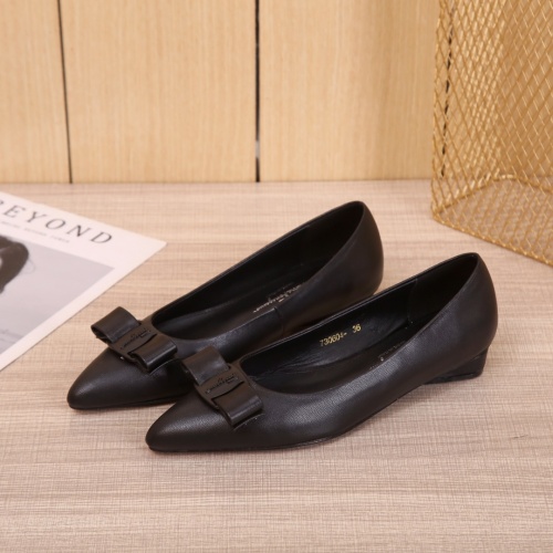 Salvatore Ferragamo Flat Shoes For Women #916187 $85.00 USD, Wholesale Replica Salvatore Ferragamo Flat Shoes