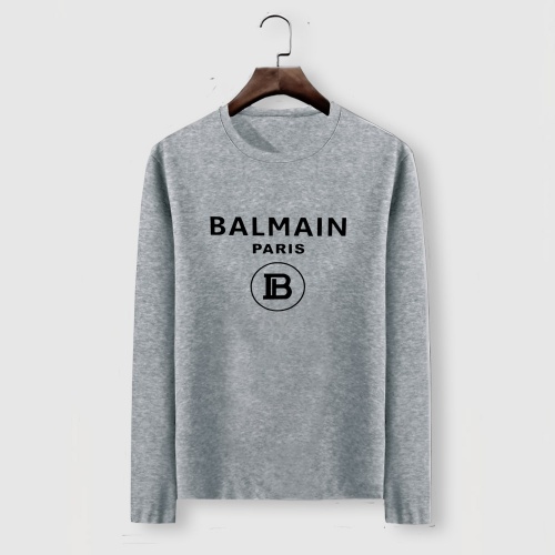 Balmain T-Shirts Long Sleeved For Men #919952 $29.00 USD, Wholesale Replica Balmain T-Shirts