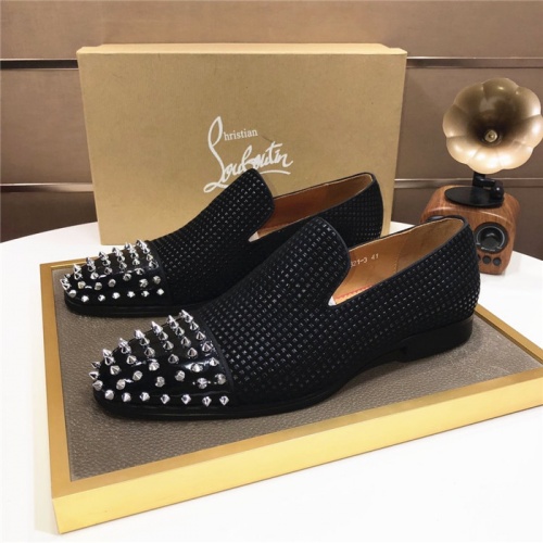 Christian Louboutin Leather Shoes For Men #921253 $98.00 USD, Wholesale Replica Christian Louboutin Leather Shoes