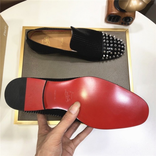 Replica Christian Louboutin Leather Shoes For Men #921253 $98.00 USD for Wholesale