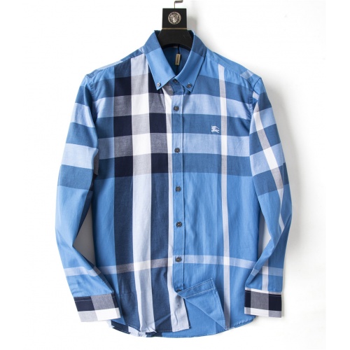 Burberry Shirts Long Sleeved For Men #923948 $34.00 USD, Wholesale Replica Burberry Shirts